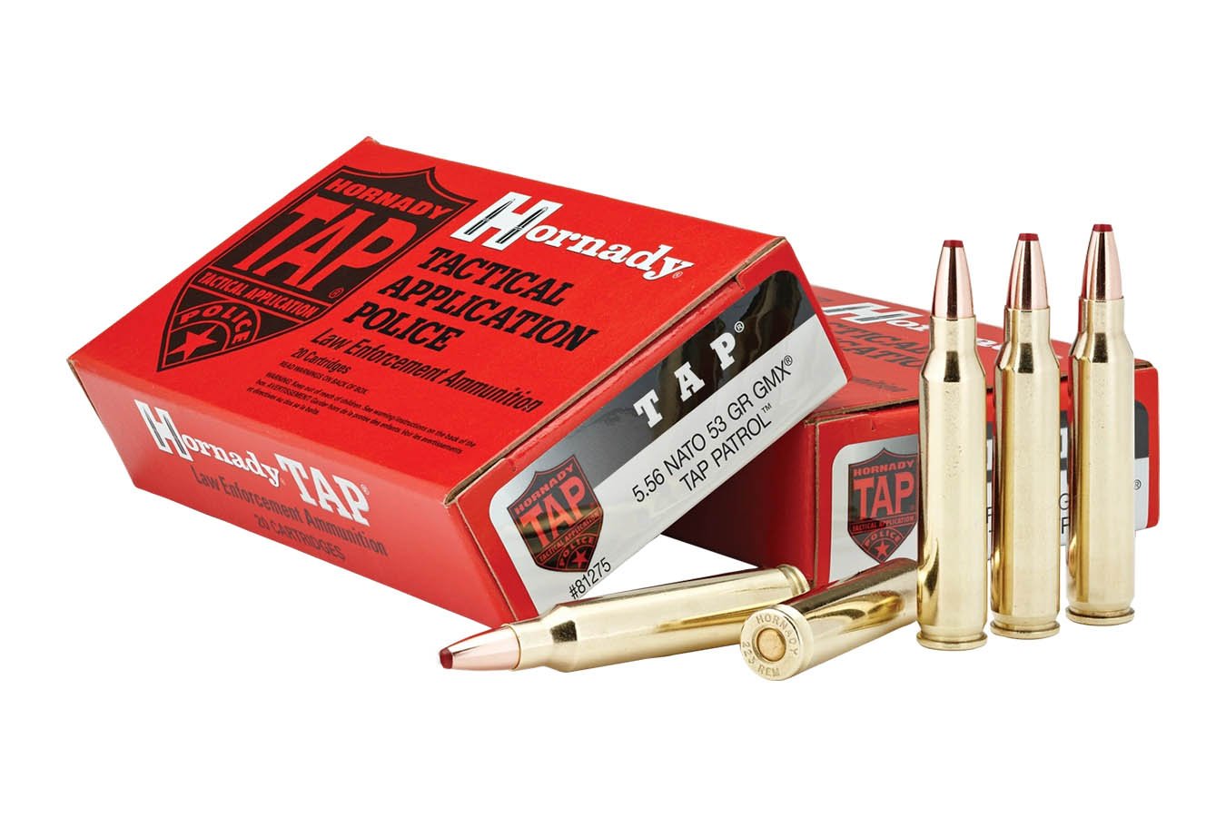 HORNADY 5.56 NATO 53gr GMX TAP Patrol 20/Box (LE)